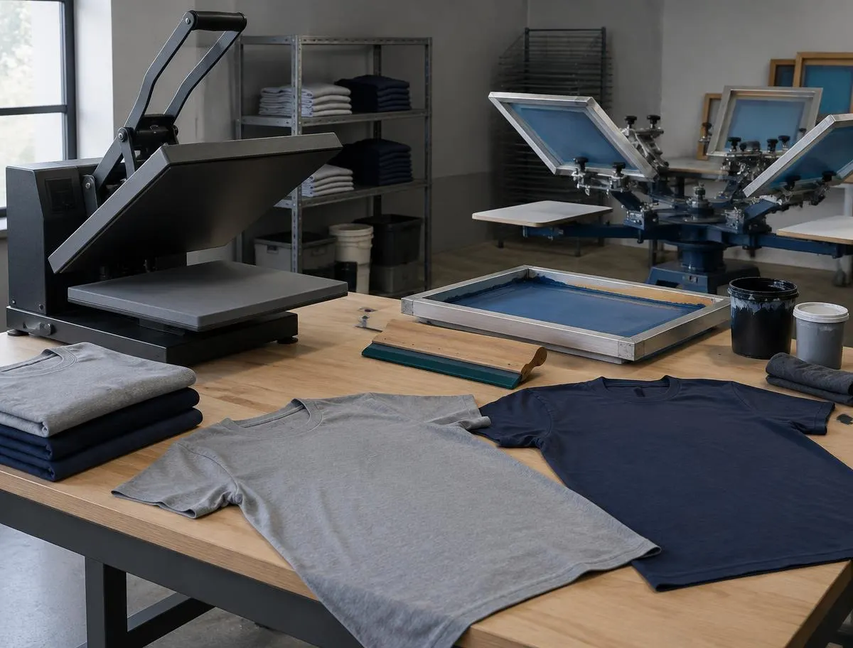 Bedrukte textiel klaar voor verzending in het atelier van AB Textiles